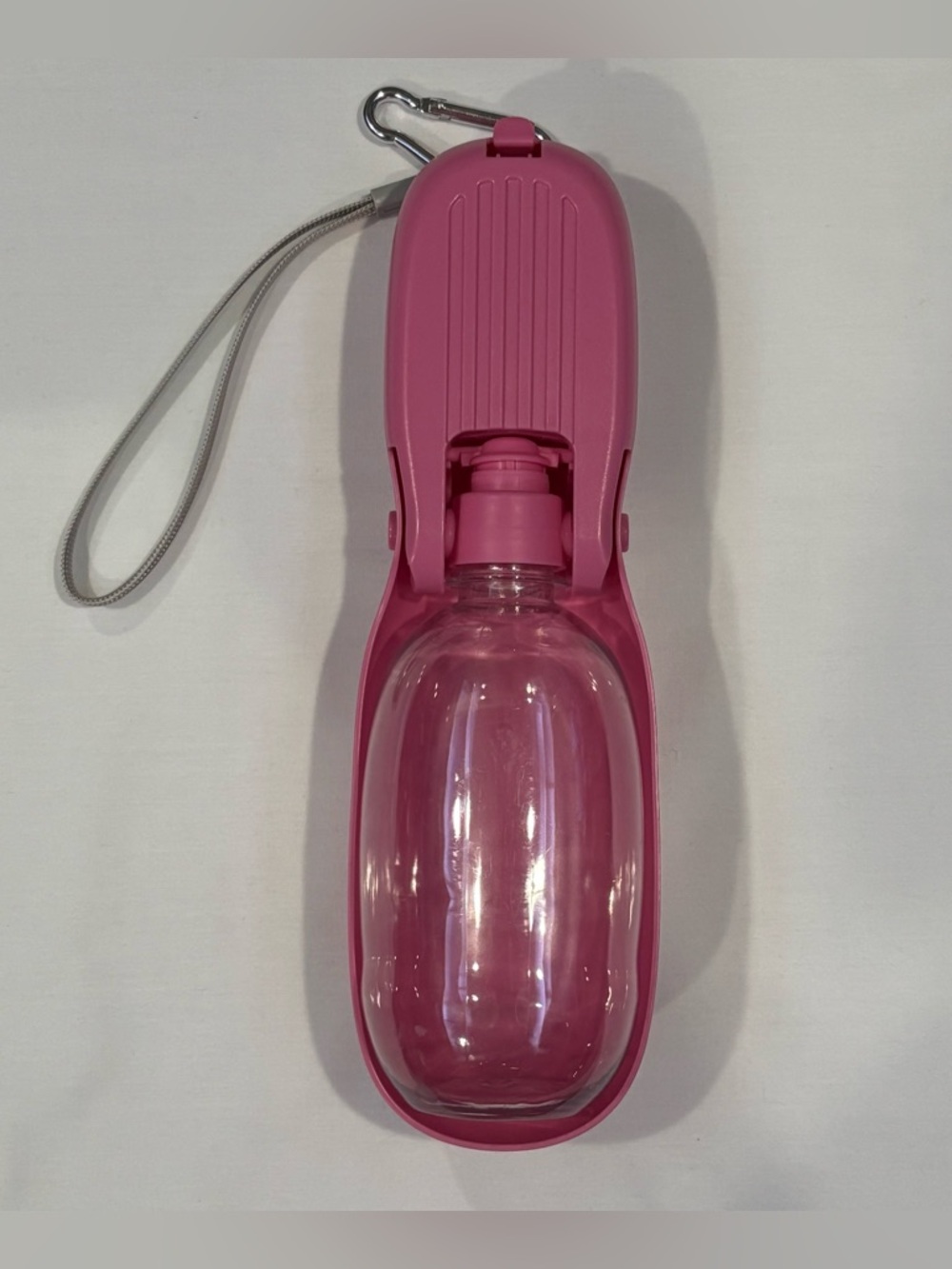 Portable 2-in-1 Pet Travel Water Bottle And Food Dispenser - Pink